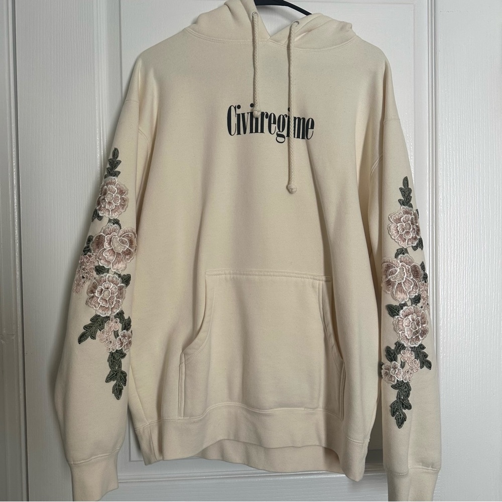 civil regime rose hoodie